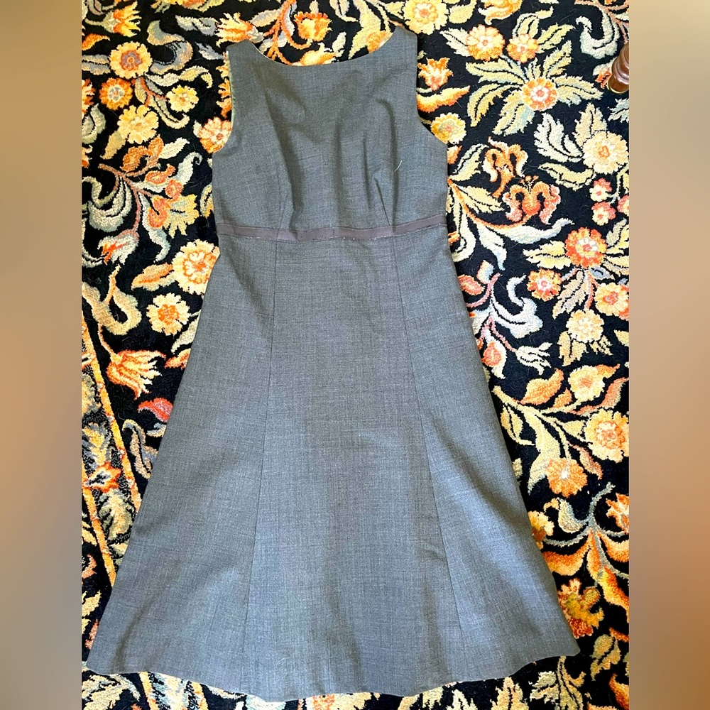Gap Fit and Flare Gray Dress